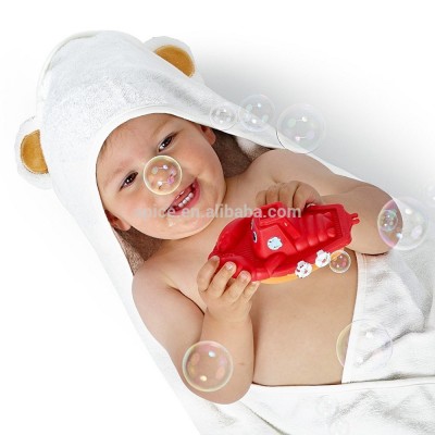 Amzon hot sales organic bamboo baby hooded towel baby muslin swaddle