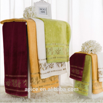 Anti-bacterial solid color bamboo fiber towel