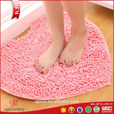 Microfiber chenille floor mat polyester bathmat