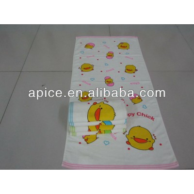 wholesale 100% cotton printed velour towels