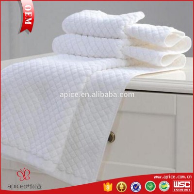 low price good quality 100 cotton white bath mat