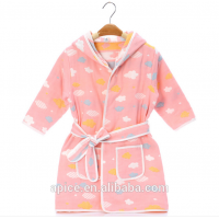 hot sell super absorption children 6-layor gauze bathrobe