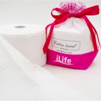 wet and dry use cleaning soft cotton tissue towel in stock